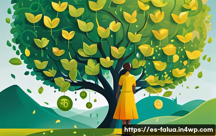 시간 가치와 사회적 책임 투자 - A serene and optimistic scene depicting a diverse individual, perhaps a woman in her 30s or 40s, sta...