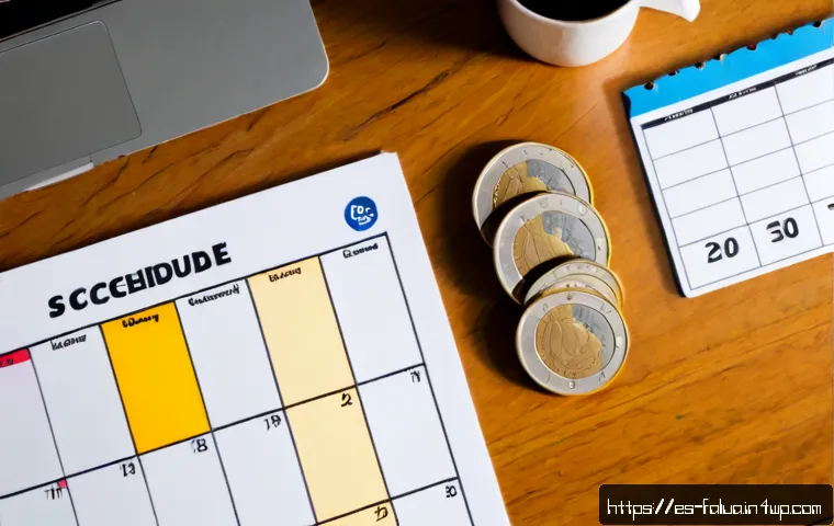 Home 17 시간 가치 정렬의 장단점 분석 - Photorealistic overhead view of a Spanish professional organizing a weekly schedule with a simple an...